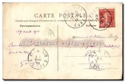 Louviers - Stare domy - Rue du Neubourg — B.F., Paryż, n°36 — Rewers