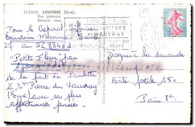Louviers (Eure) — Pełen widok — Wydawnictwo La Cigogne, nr 27.375.21 — Rewers