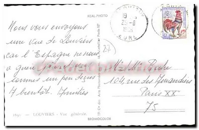 Louvières — Ogólny widok — Cap — Rewers