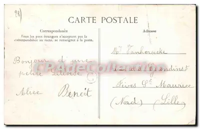 Beaumont-lès-Autels — O Castelo de Beaumont — Vista do Sudeste — Editor E.D. (verso) — Verso