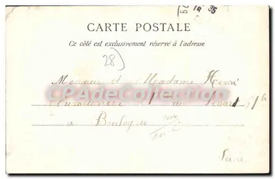 Bonneval — Les Fossés — Stara pocztówka de Collection — Rewers