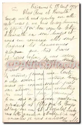 Zamek Brévannes — Widok z tyłu — wydawca A. Breguet, Paryż — Rewers