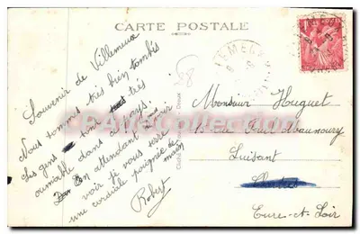 Villemeux-sur-Eure (E.-et-L.) — Het kasteel Renancourt — Vallei van de Eure — D.W.A. n°156 — Achterkant