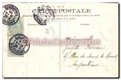 Castello di Courtalain (E.-et-L.) — Vista presa dall'Avenue de la Gare — Ed. H. Lecomte, Courtalain — Verso