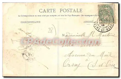 Foucault, Oise — Wysoki pomnik poświęcony żołnierzom 1870-1871 — BU (E.-et-L.) — Rewers
