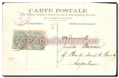 Courtalain (E.-et-L.) — Uitzicht genomen vanaf de Avenue de la Gare — H. Lecomte — Achterkant