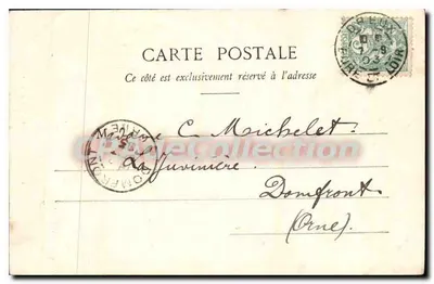 Igreja de Blévy - Nuisement - Environs de Châteauneuf - Ch. Fourceaul, editor, Dreux — Verso