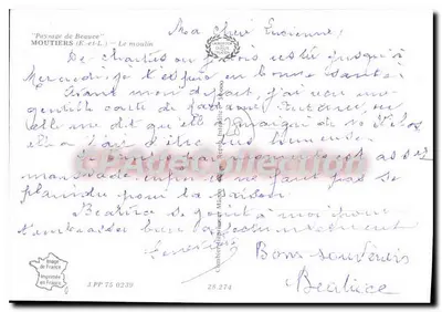 Młyn wiatrowy — Moutiers (E.-et-L.) — Cing — Rewers