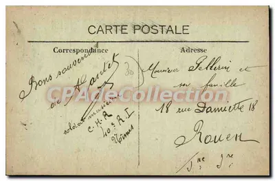 NÎMES — Bulwar Victor Hugo — W tle, Duży Teatr i Wieża Magne — Rewers