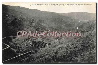 Saint-André de Valborgne (Gard) — Região dos Fares e do Semoutant — editor desconhecido