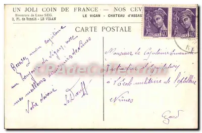 Le Vigan — Castelo de Assas — Jég — Verso