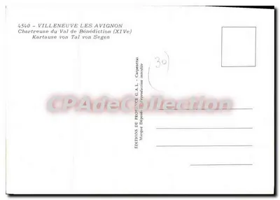 Villeneuve-lès-Avignon — Cartuja del Valle de Benedictina (siglo XIV) — Éditions de Provence G.A.L. — Reverso