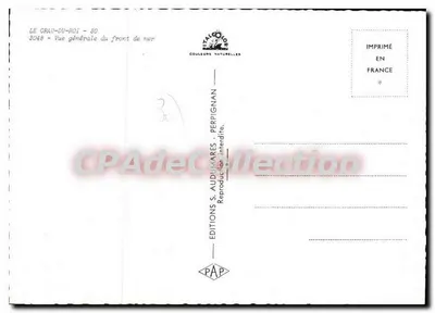 Le Grau-du-Roi — Vista geral da frente marítima — Edições S. Audinarares, n° 3048 — Verso