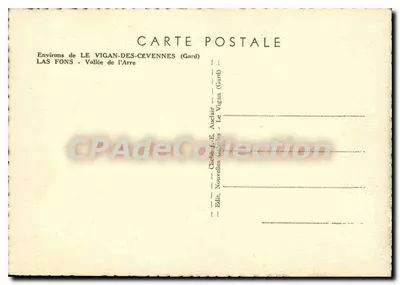 Las Fons — Vale da Arre — Editor J.-E. Aucclair — Verso