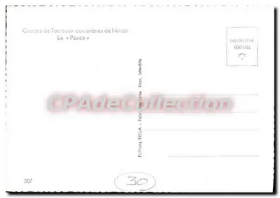 Zawody z bulawami w arenach w Nîmes — Le « Paseo » — Éditions Rella, n°507 — Rewers