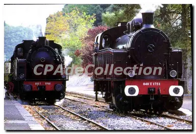 Locomotivas 040 T 1751 e 030 T 8158 — estação de Anduze — editor DURETZ