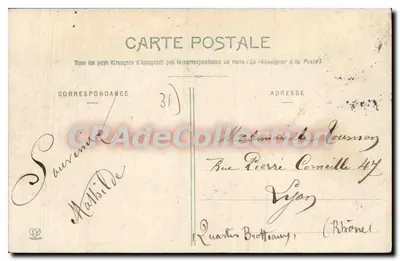 Toulouse - Het Paleis van Justitie — Fototypie Cabouche Frères Toulouse, n° 106 — Achterkant