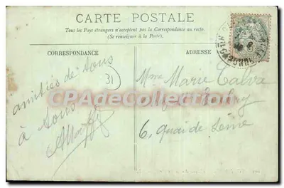 Toulouse — A Escola dos Belos-Artes — LL. n°102 — Verso