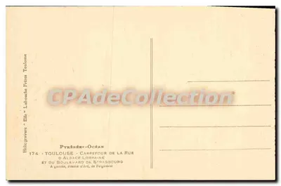 Place de la République — Toulouse — Hélío 20 — Verso