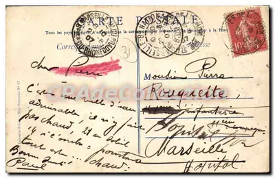 Luchon — Um Olá de Luchon — Editor desconhecido, número de série não visível — Verso