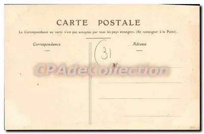 Toulouse — Rue Alsace-Lorraine — A Fachada do Museu — Editor Raclet, Toulouse, n° 237 — Verso