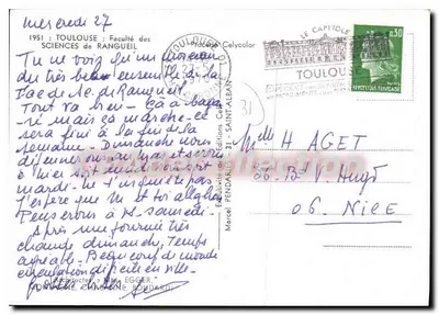 Faculdade de Ciências de Rangueil — Toulouse — Edições PENDARIÈS — Verso