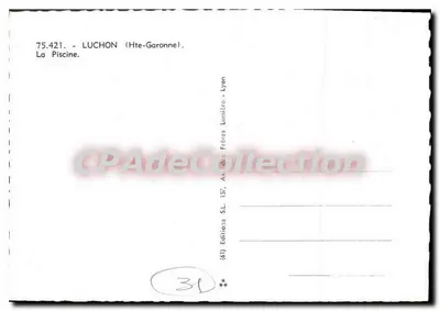 Luchon (Haute-Garonne) — La piscine — Ediciones S.L. Lyon — Reverso