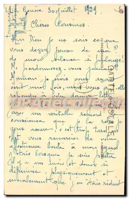 Lectoure (Gers) — Widok panoramiczny i zamek — C.P. N° 1912 — Rewers