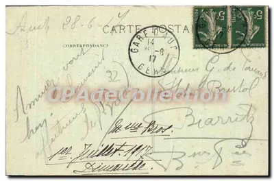 Auch – monumentalny schodzie – O. Lafontan & O. I., photo-édit., Auch — Rewers