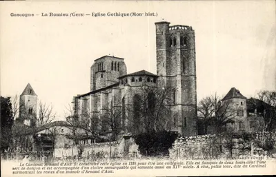 La Romieu (Gers) — Igreja gótica (Monumento histórico) — J. Barriéu - Fot. Fleurance (Gers)