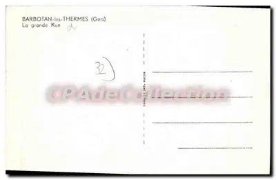 Barbotan-les-Thermes — De grote Straat — Comliers Imp. Macon — Achterkant