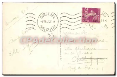 Bordeaux — Panorama widziana z Wieży Świętego Michała — LL. n°254 — Rewers