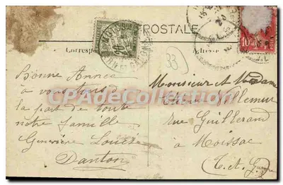 Bourg-sur-Gironde — A Place Thiers — Edit. René Cadilhon — Verso