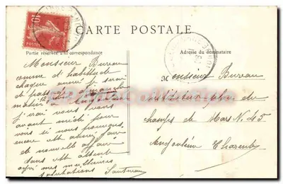 Libourne — Brzegi Dordogne, widok z Fronsac — B. F., Paryż — Rewers