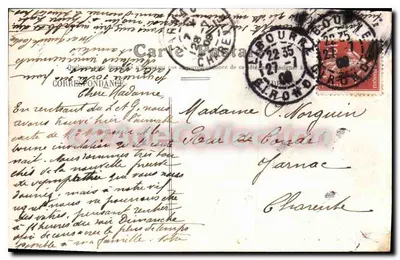 Libourne — Brzegi rzeki Isle — Wydanie specjalne «Aux Dames de France» — Rewers
