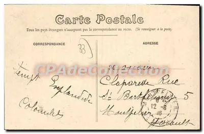 Arcachon — El Casino de la Playa — Colección V Faure — Reverso