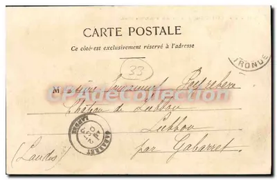 Bazas — Katedra św. Jana (XIII wiek, Zabytek) — Henry Guillet, 34, 42 bis i 44, ulica Fonneuve — Libourne — Rewers