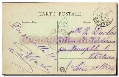 Blaye - Um canto da Cidadela — Edição Bergeon, Blaye — Verso