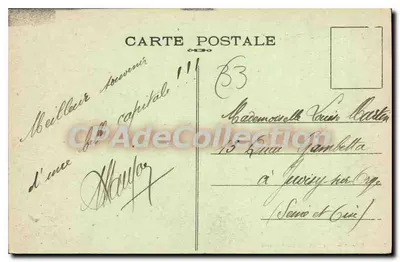 Coutras (Gironde) — Hotel de Ville — Wydawnictwo Artystycznych Widoków Louis Garde, Libourne — Rewers