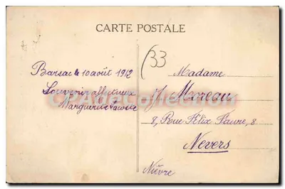Barsac (Gironde) — Bord del Ciron — Nella Pianura — Editore Loupiac, Cliché P. G. — Verso