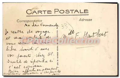 Arcachon — A Ponte-Passeio — LL. n°18 — Verso