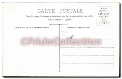 Bordeaux - Quai des Droits de l'Homme — Speciale Editie van de Chocolade Poulain — Achterkant