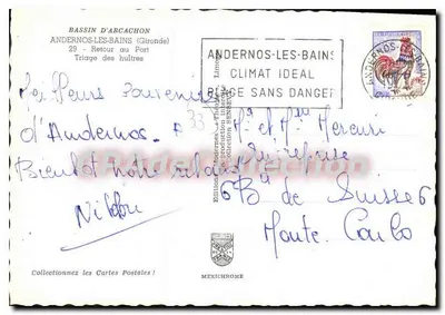 Andernos-les-Bains — Porto e pescadores — Edição Moderna, n°33 — Verso