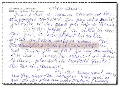 A Praia - Vista aérea — Le Moulleau (Gironde) — CPAdeCollection — Verso