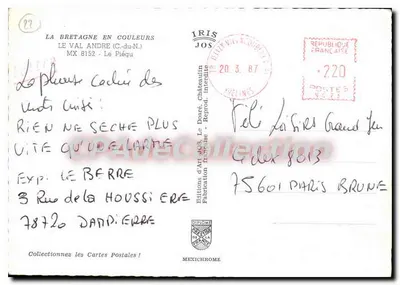 Le Piégut — Widok portu — Wydawnictwo Jos — Rewers