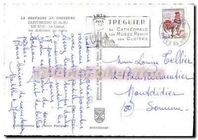 Le Légué — Chalutery w spoczynku — Éditions d'Art JOS, Saint-Brieuc — Rewers