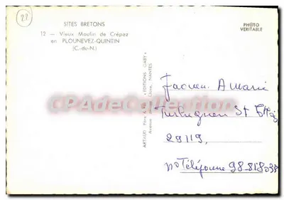 Stary Młyn w Crépez — Plounevez-Quintin — Éditions Gaby — Rewers