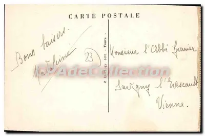 La Celle-Dunçise (Creuse) — O Molino da Barrade e o Barragem — R. Dorange editor, Tours — Verso