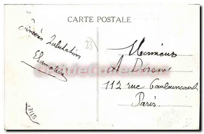 La Creuse pittoresca — Las Ruinas — Crozant, n°953 — Reverso