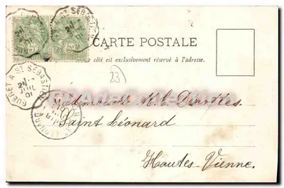 Ovelhas Marchoises — cena pastoril — editor: A. Nollet, Paris, n° 414 — Verso